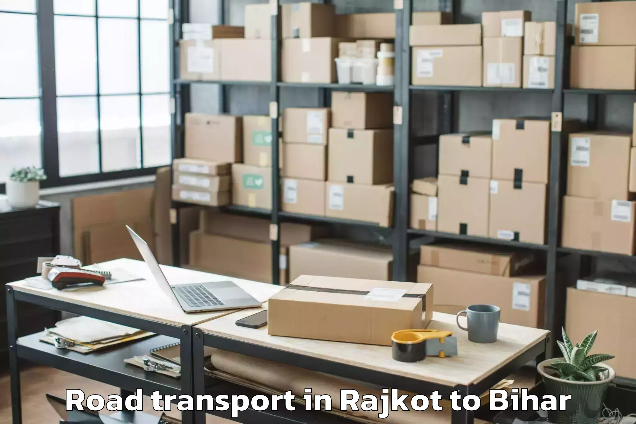 Easy Rajkot to Dandkhora Road Transport Booking